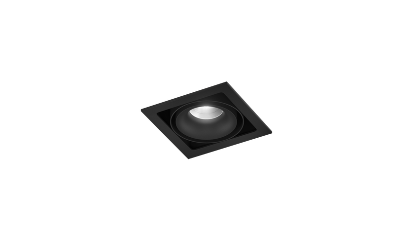 TEMA X1 FRAME BLACK встраиваемый светодиодный светильник с рамкой 10,2 Вт